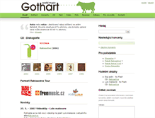 Tablet Screenshot of gothart.cz